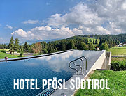 Naturhotel mit Dolomitenblick – Hotel Pfösl im Südtiroler Eggental (©Foto: Anke Sieker)